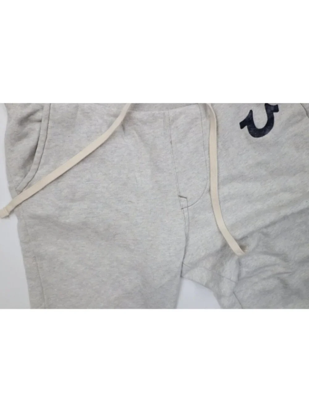True Religion Mens Medium Classic Logo French Terry Cuffed Sweatpants Joggers
